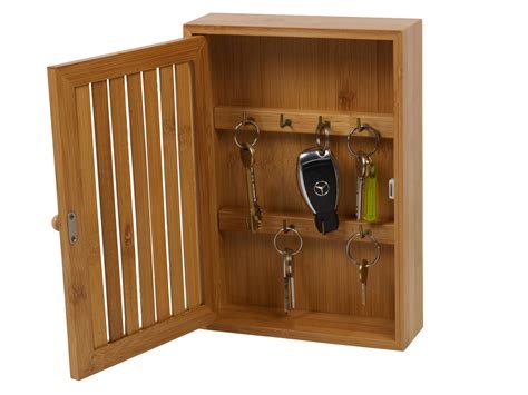 Wall Mounted Wooden Beach House Key Cabinet