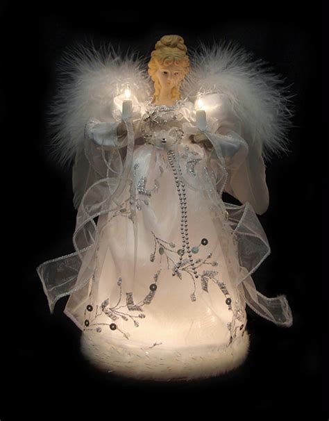 Angel Christmas Tree Topper with LED Lights