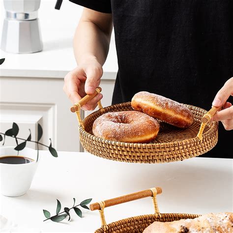 Enhance Your Home with Elegant Round Wicker Trays